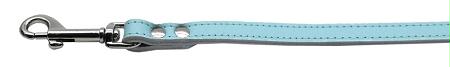 Picture of Mirage Pet Products 83-12 12Bbl Fashionable Leather Leash Baby Blue .50 in.  Wide