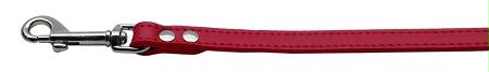 Picture of Mirage Pet Products 83-12 12Rd Fashionable Leather Leash Red .50 in.  Wide