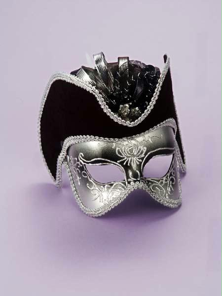 Picture of Costumes For All Occasions Fm57589 Silver Venetian Mask