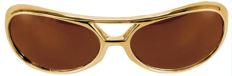 Picture of Costumes For All Occasions Els54401 Glasses Rock&amp;Roller Gold Brown