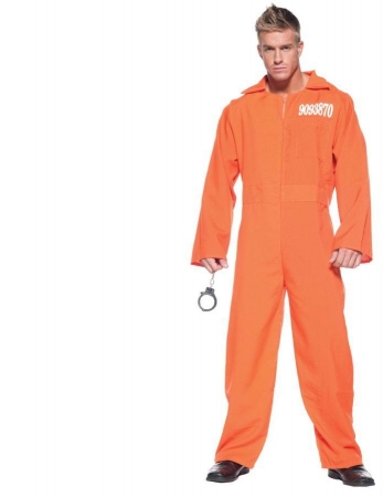 Picture of Costumes For All Occasions Ur29131 Orange Prison Jumpsuit