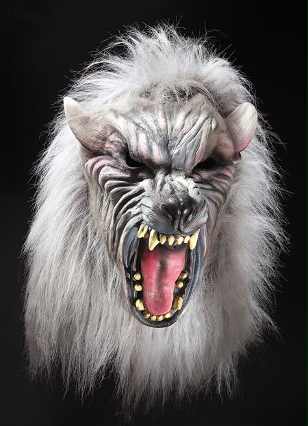 Picture of Costumes For All Occasions Ru2639 Silver Wolf With Hair Mask