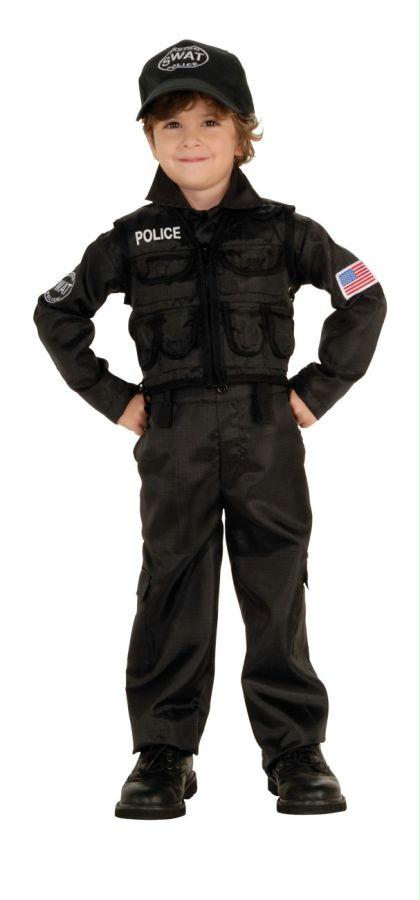 Picture of Costumes For All Occasions Ru882813Sm Policeman Swat Child Small