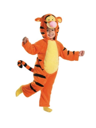 Picture of Costumes For All Occasions Dg6580L Tigger Deluxe Plush 4-6X