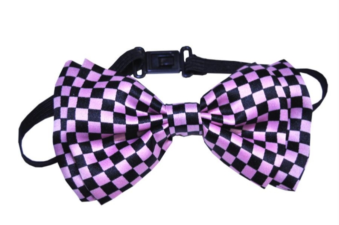 Picture of Costumes For All Occasions Sa10163 Bow Tie Pink/Black Check
