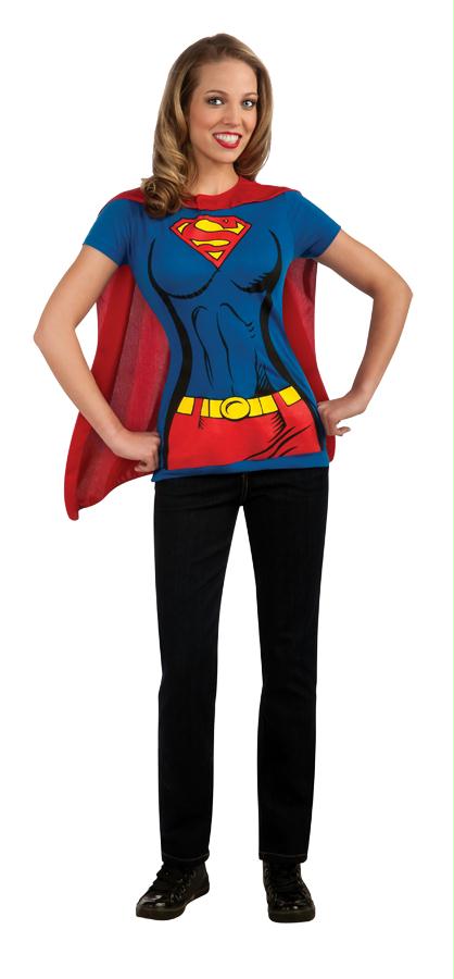 Picture of Costumes For All Occasions Ru880474Md Supergirl Shirt Medium