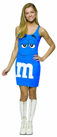 Picture of Costumes For All Occasions Gc4044 M&amp;Ms Blue Tank Dress 13-16