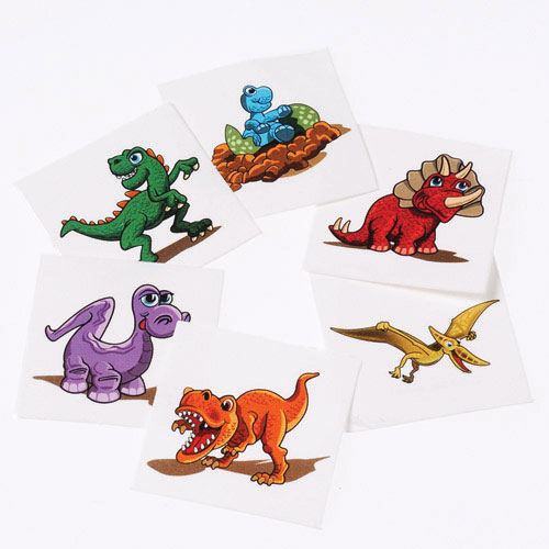 Picture of US Toy Company 635 Dino Tattoos - Pack of 144