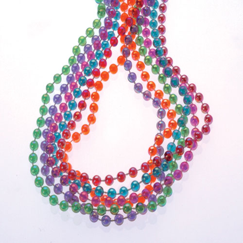 Picture of US Toy Company JA655 Pearlized Round Bead Necklaces - Pack of 12