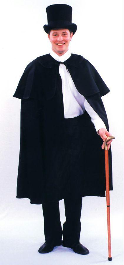 Picture of Costumes For All Occasions Aa100 Cape Dickens Black