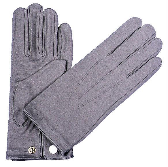 Picture of Costumes For All Occasions Ba18 Gloves Nylon W Snap Mens Grey