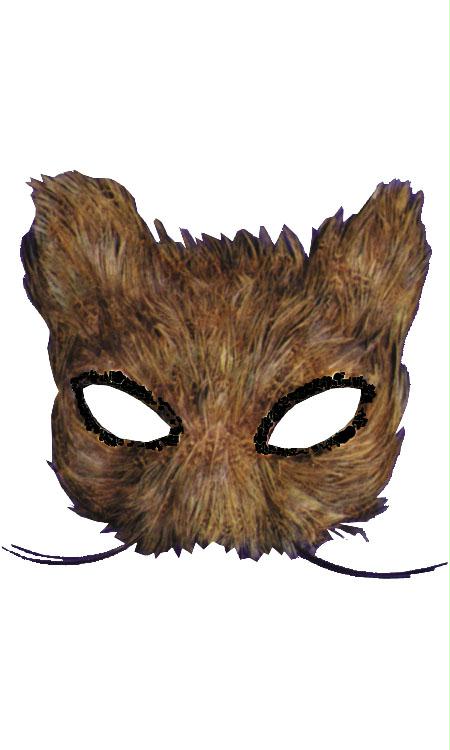 Picture of Costumes For All Occasions Ti55 Mask Cat Feather Natural