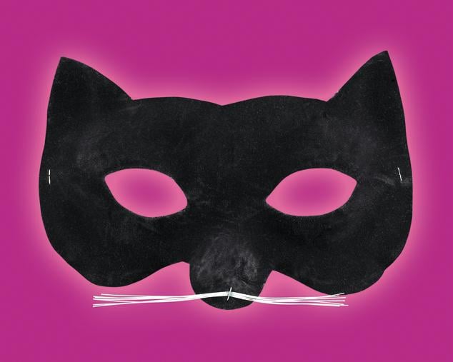 Picture of Costumes For All Occasions Dg10486 Cat Eye Mask Velvet