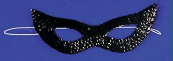 Picture of Costumes For All Occasions Ti16Bk Cat Mask Sequin Black