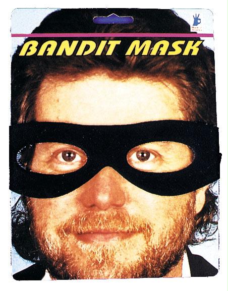 Picture of Costumes For All Occasions Ti26 Bandit Mask Black 13645