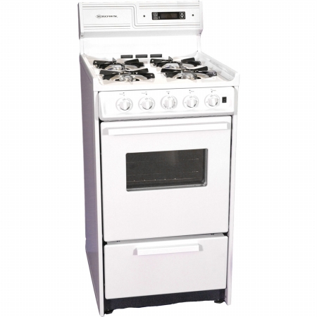 Picture of Brown WNM130-7KW 20 in. Electric Ignition Gas Range - White