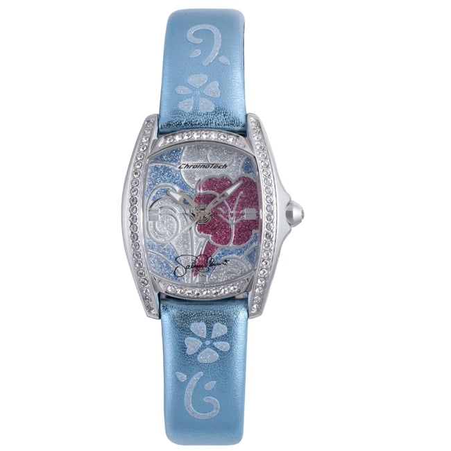 Picture of Hello Kitty CT.7094SS-12 Stainless Steel Light Blue Leather Watch