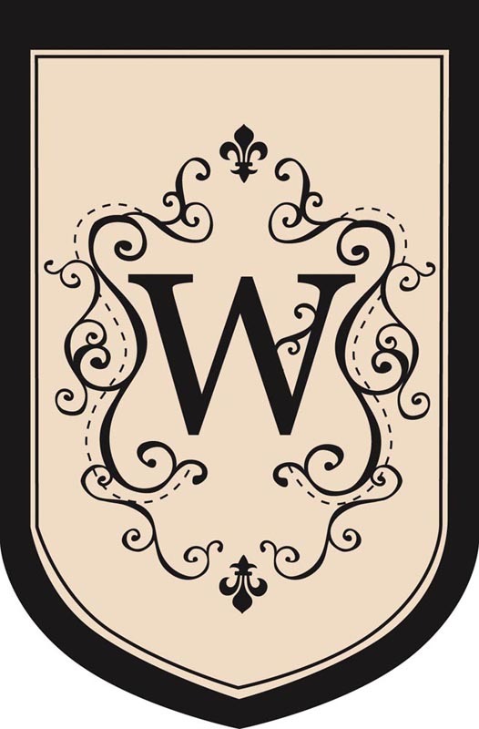 12680 Monogram Estate Size Flag - W