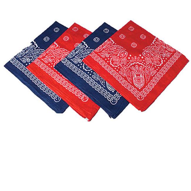 US Toy Company 8002 Bandannas-Red - Pack of 12