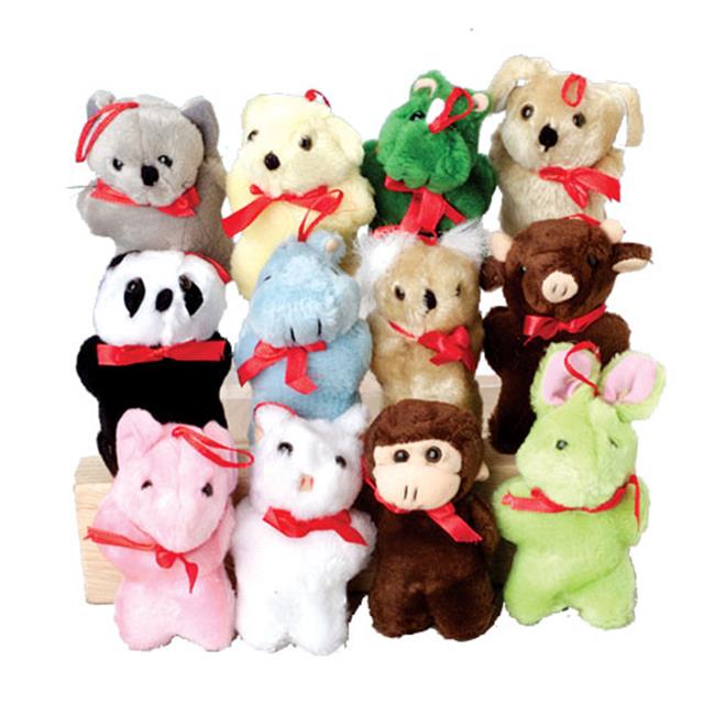 US Toy Company SB213 Plush Animal Asst - Pack of 12