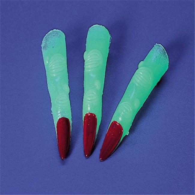 US Toy Company VL52 Glow Witch Fingers-24-Pc