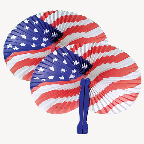 Patriotic Folding Fans