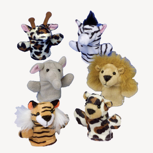 Picture of US Toy Company 1463 Wild Animal Finger Puppets - Pack of 12