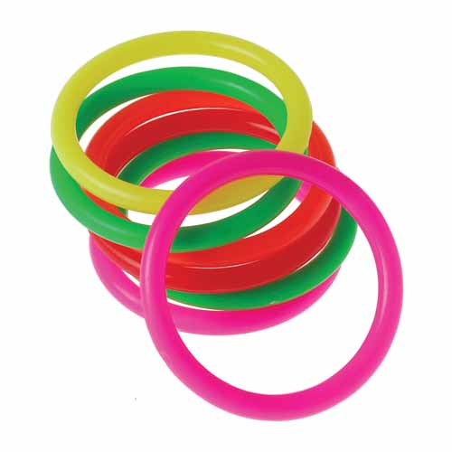 Picture of US Toy Company C5 Neon Carnival Rings-2.75 Inch - Pack of 12