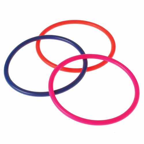 Picture of US Toy Company C6 Neon Carnival Rings-5.25 Inch - Pack of 12