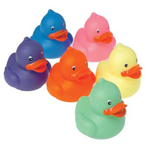 Picture of US Toy Company GS704 Mini Neon Ducks - Pack of 12