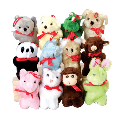 Picture of US Toy Company SB213 Plush Animal Asst - Pack of 12