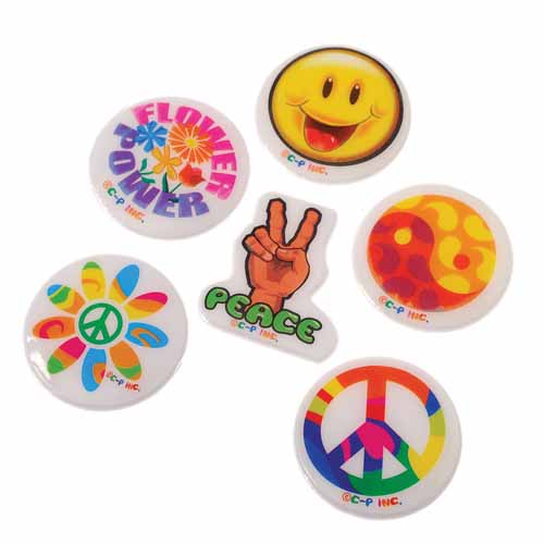 Picture of US Toy Company VL117 Retro Puffy Stickers-72-Pc