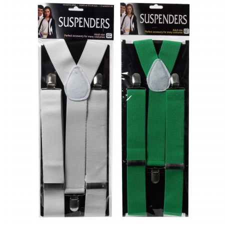 Picture of Forum Novelties 214364 Stylish Adult Suspenders - White