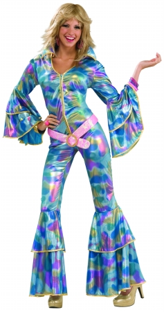 Picture of Rubies  179544 70s Disco Mama Adult Costume - Blue - Medium-Large
