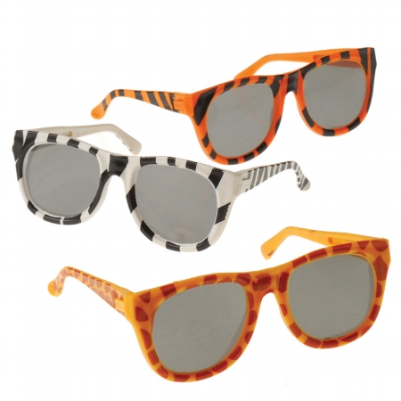 Animal Print Sunglasses - Multi-colored