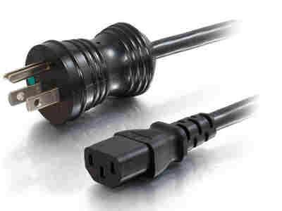 Picture of Cables To Go 48000 Power Cord - Power Nema 5-15-P - Male - Power Iec 320 En 60320 C13 - Female - 25