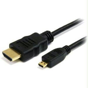 High Speed HDMI to Micro HDMI Cable - Black - 3 ft - Durable Design