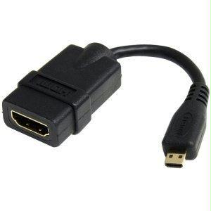 Startech   5In High Speed Hdmi Adapter Cable With Ethernet To Hdmi Micro - F-M