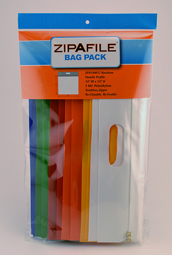 Picture of Bags Of Bags BOBZFH14M12 Zipafile Storage Bags Pack Of 12