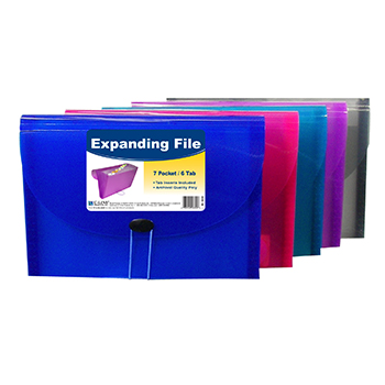 Picture of C-Line Products Inc CLI58300 C Line Expanding File 7 Pocket 6 Tab