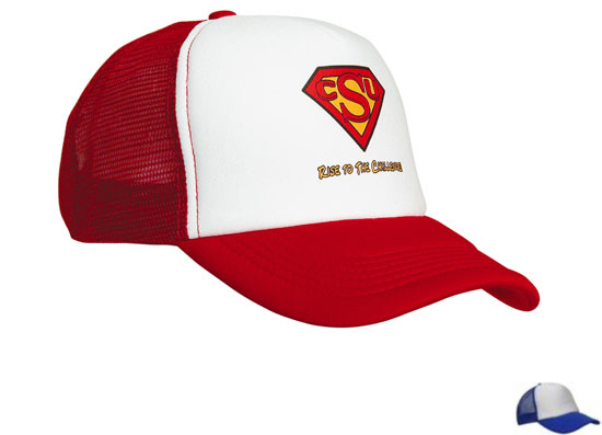3803WH-RO Truckers Mesh Cap - White-Royal