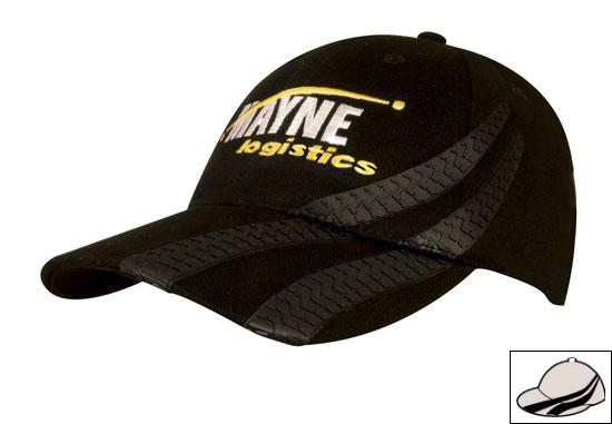4015ST Brushed Heavy Cotton Cap with Tyre Tracks - Stone