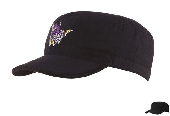 4025BL Sports Twill Military Cap - Black