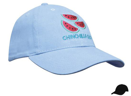 4040BL Brushed Heavy Cotton Youth Size Cap - Black