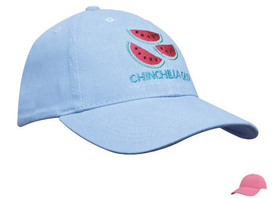 4040PI Brushed Heavy Cotton Youth Size Cap - Pink