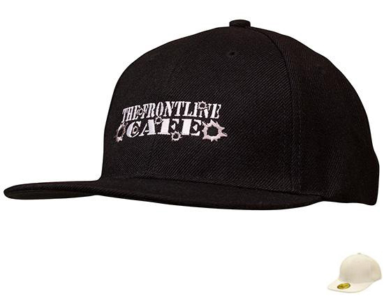 4087WH American Twill Flat Peak Cap - White