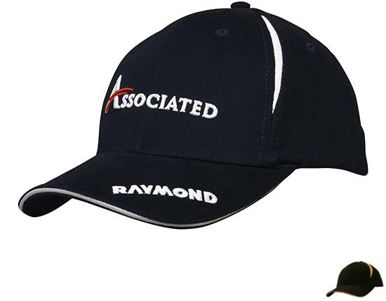 4092BL-GO Crown Inserts and Sandwich Trim Cap - Black-Gold