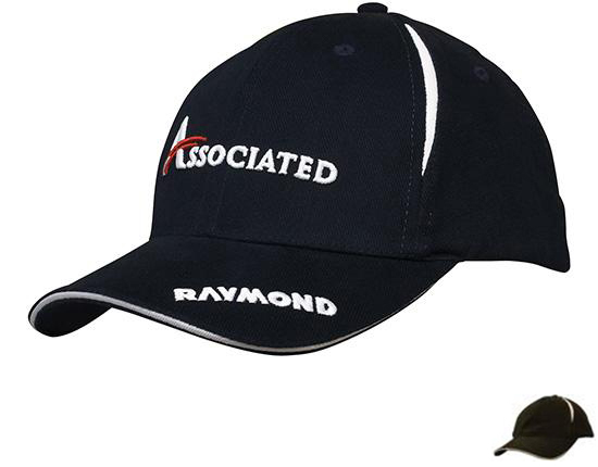 4092BL-WH Crown Inserts and Sandwich Trim Cap - Black-White