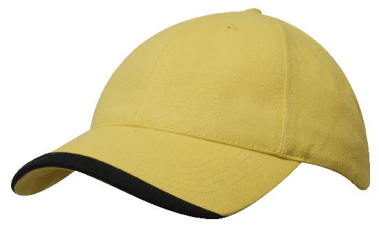 4164YE-BL Contour Trim Cap - Yellow-Black