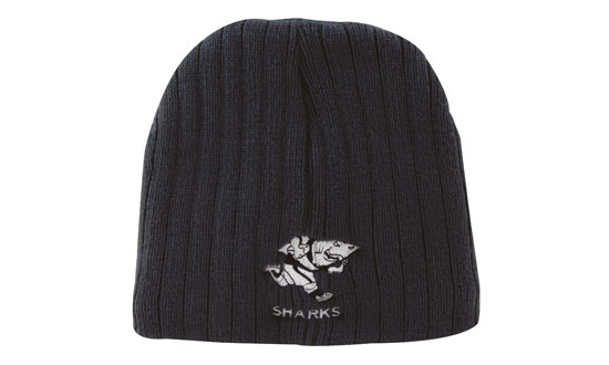 4189BL Cable Knit Beanie Cap - Black